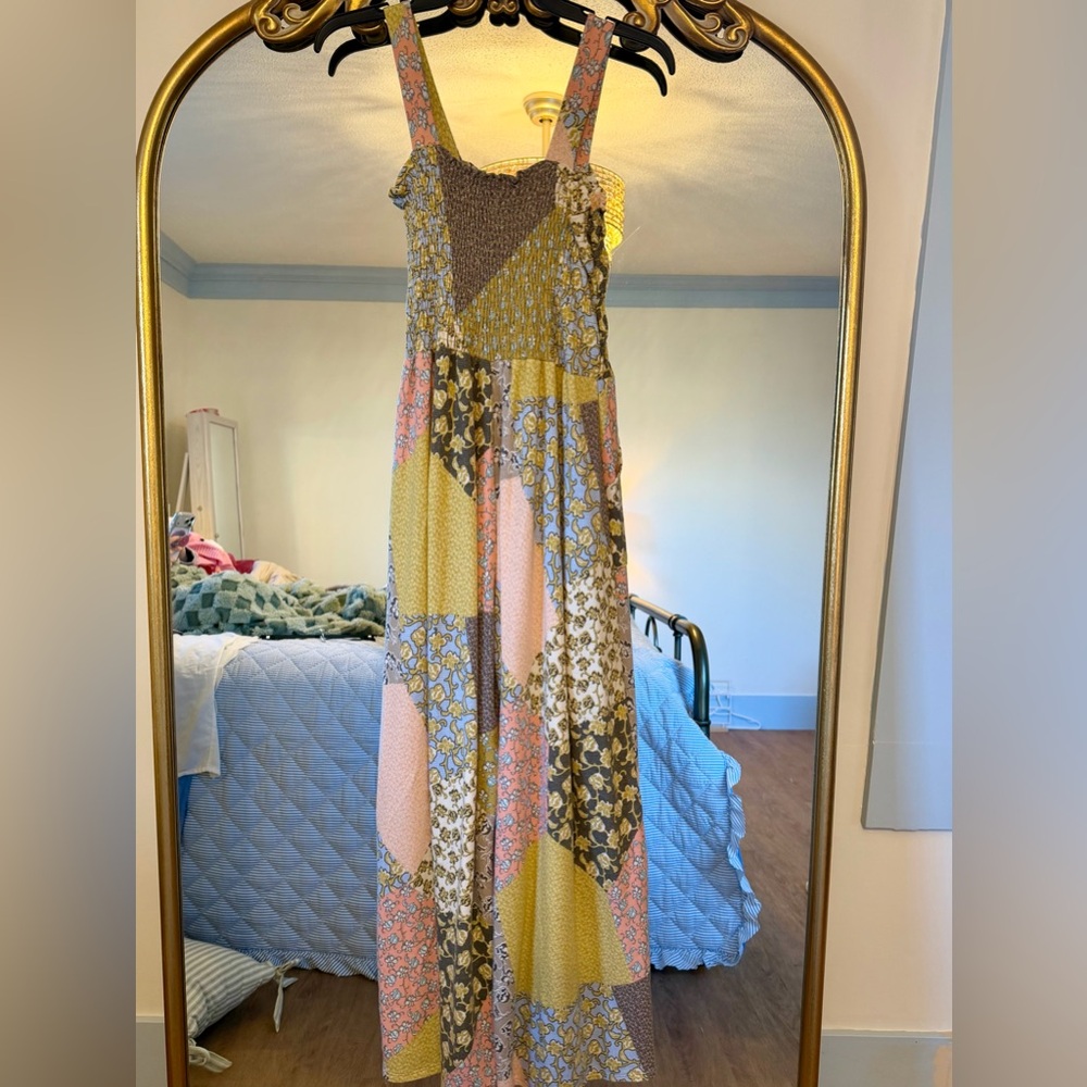 BUCKETLIST Floral Patchwork Dress
